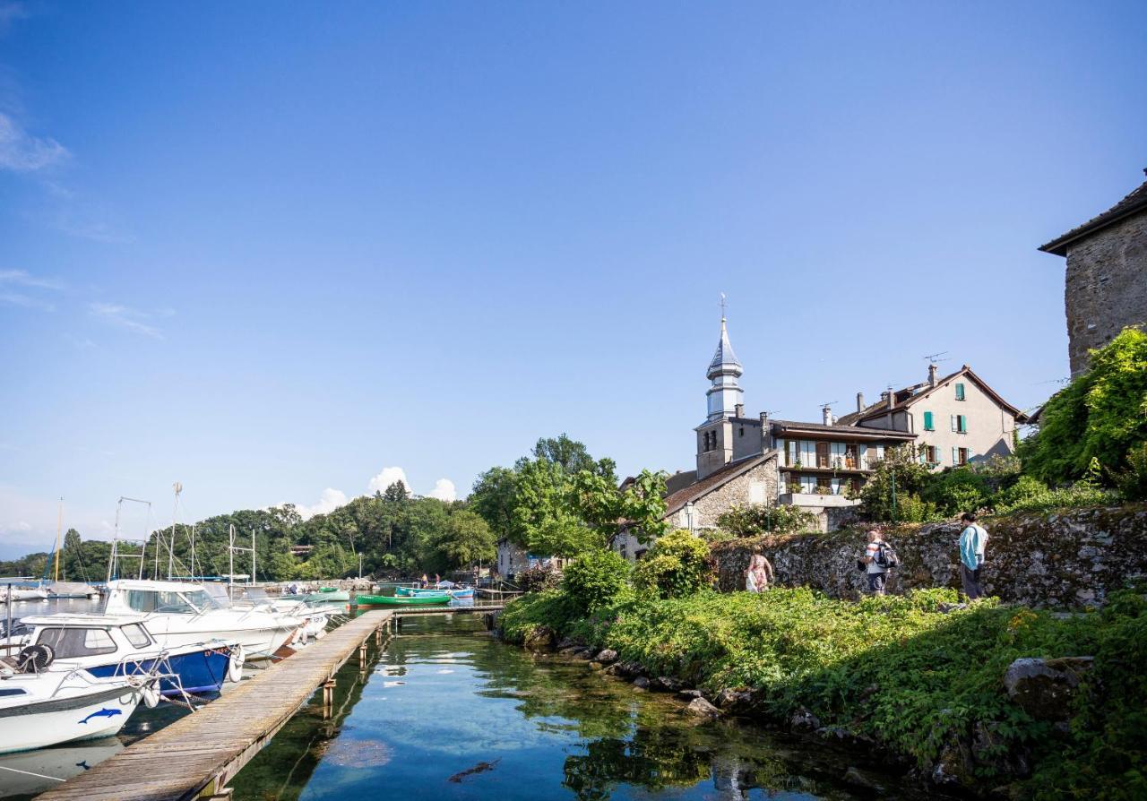 Hotel Camping La Pinède Excénevex Esterno foto